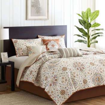 Viscose bed linen with ornament